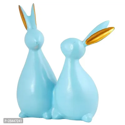 Rabbit Cute Pair Statue for Home Decor Showpiece | Kids Room Decorative Showpiece-thumb3