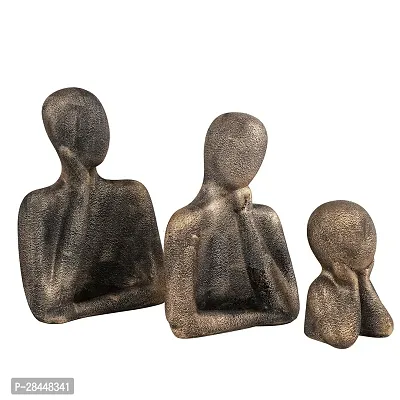 Resin Family Home Decor showpiece (Golden) II 3 pcs for home decor-thumb3