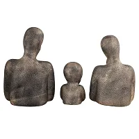 Resin Family Home Decor showpiece (Golden) II 3 pcs for home decor-thumb3