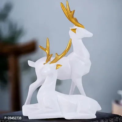 Beautiful Resin Deer Showpiece-thumb0