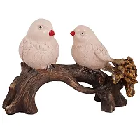 Beautiful Sparrow Pair Statue Home Decorative Showpiece-thumb1