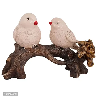 Beautiful Sparrow Pair Statue Home Decorative Showpiece-thumb2