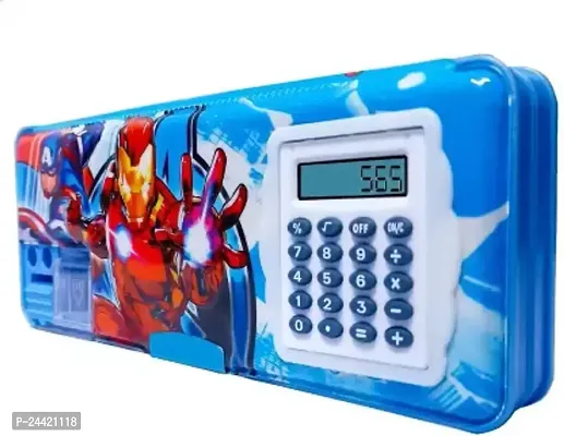 Geometry Box / Pencil Box For KIds/ Boys  Girls With Multi Purpose Inbuilt Calculator  Pencil Sharpner