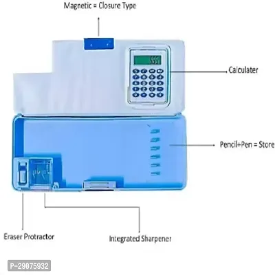 Unicorn spider man 1 Sets Of Geometry Box /Pencil Box With Inbuilt Calculator  Pencil Sharpner kids boys and girls-thumb5