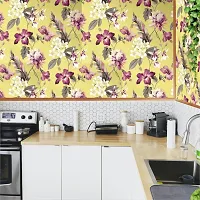 WALL TRUST 1000 CM X 45 CM YELLOW LINEN SELF ADHESIVE WALLPAPER FOR LIVING ROOM BED ROOM KITCHEN HALL PEEL AND STICK VINYL WALLPAPER-45 SQFT APPROX-thumb1