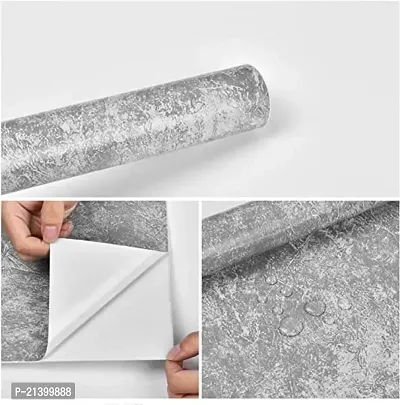 WALL TRUST 1000 CM  X 45 CM GREY MARBLES SELF ADHESIVE WALLPAPER FOR LIVING ROOM BED ROOM KITCHEN HALL PEEL AND STICK VINYL WALLPAPER-45 SQFT APPROX-thumb4