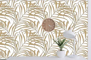 WALL TRUST 1000 CM X 45 CM PALM LEAVES SELF ADHESIVE WALLPAPER FOR LIVING ROOM BED ROOM KITCHEN HALL PEEL AND STICK VINYL WALLPAPER-45 SQFT APPROX-thumb2