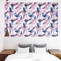 WALL TRUST 400 X 45 CM PEACOCK FEATHERS SELF ADHESIVE WALLPAPER FOR LIVING ROOM BED ROOM KITCHEN HALL PEEL AND STICK VINYL WALLPAPER-18 SQFT-thumb2