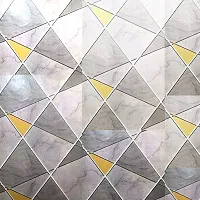 WALL TRUST 2000 x 45 CM MARBLE TRIANGLES SELF ADHESIVE WALLPAPER FOR LIVING ROOM BED ROOM KITCHEN HALL PEEL AND STICK VINYL WALLPAPER-90  SQFT-thumb4