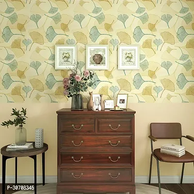 1000CM X 45CM -Wall Trust[9825] -Golden Blue Ginkgo- Self Adhesive Wall Paper for Living Room Bed Room Kitchen Hall Peel and Stick Vinyl Wall Paper-45 SQFT-thumb2