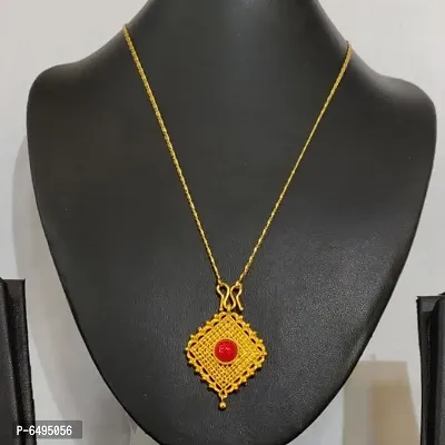 red stone necklace-thumb0