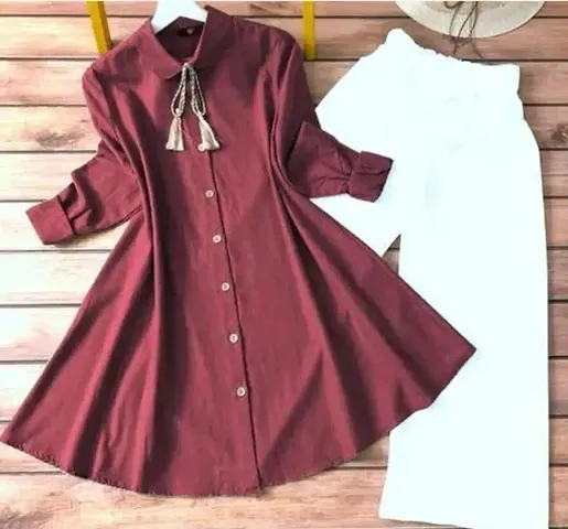 Trendy Cotton Blend Kurta Bottom Set For Women