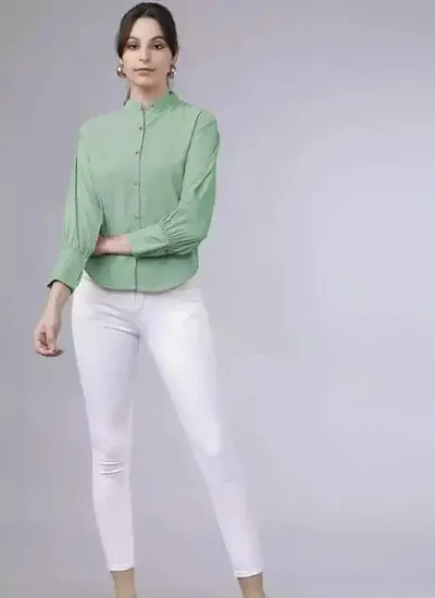 Women's Readymade Regular Solid Shirt