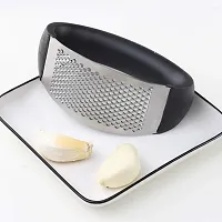 Garlic Press Stainless Steel, Garlic Press, Garlic Mincer, Garlic Crusher, Garlic Press Rocker, Garlic Masher, Garlic Rocker, Dishwasher Safe-thumb1