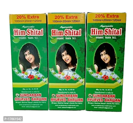 Him Shital hair oil pack of 3 pcs