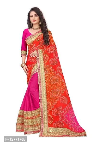 seymore Designer Heavy Border Red Bandhani Saree - (Chunriya7-3499) in  Surat at best price by The Fashion outlets - Justdial