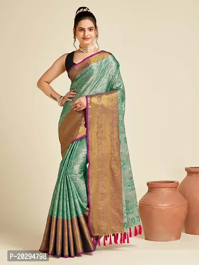 Pure Tissue Silk Saree with Running Blouse-thumb0