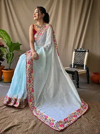 GEORGATE SEQUENCE  SAREE WITH RUNNING BLOUSE-thumb1