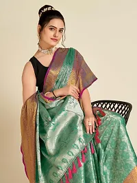 Pure Tissue Silk Saree with Running Blouse-thumb3