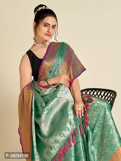 Pure Tissue Silk Saree with Running Blouse-thumb4