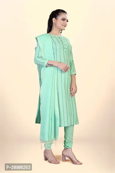 Fancy Cotton jacquard Unstitched Dress material-thumb5