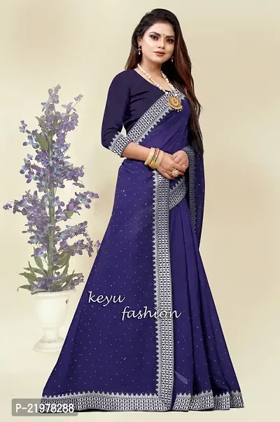 Stylish Fancy Designer Georgette Saree With Blouse Piece For Women