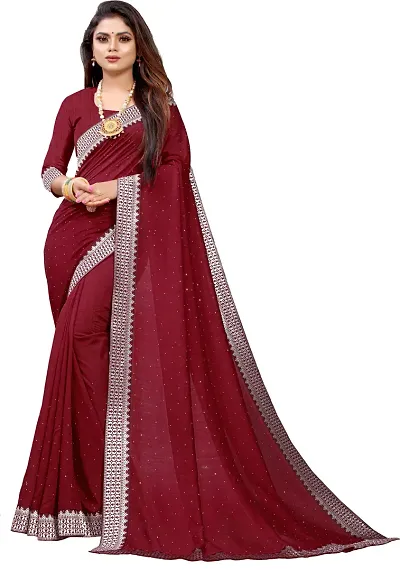 Elegant Georgette Saree with Blouse piece 