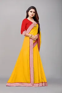 Stylish Fancy Designer Cotton Silk Saree With Blouse Piece For Women-thumb2