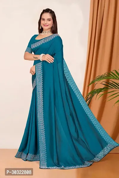 Stylish Georgette Embelished Sarees With Blouse-thumb0