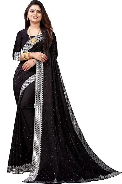 Glamorous Georgette Saree with Blouse piece 