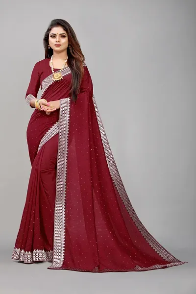 Trendy Cotton Silk Sarees With Blouse Piece