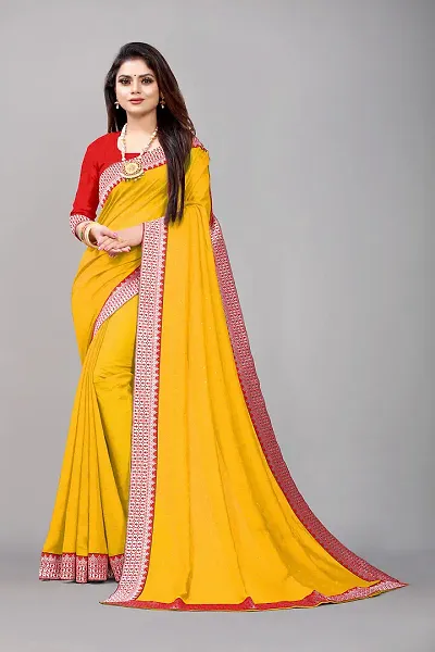 Trending Cotton Silk Saree with Blouse piece 