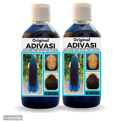 Adivasi Herbal Hair Growth Oil | Controls Hairfall | Strong And Healthy Hair | Repairs Frizzy Hair Nourishment - 200Ml-thumb0