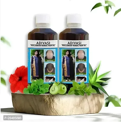 Adivasi Hair Growth Oil Orignal Herbal Hair Oil Strong Hair Dandruff Treatment Repairs Frizzy Hairs Long And Healthy Oil Nourishment Oil 100 Ml-thumb0