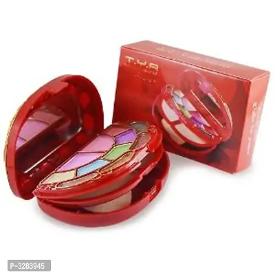 Absolute waterproof Makeup kit Blusher+Eye shadow+Compact Powder+ Lip color+ 2 Brushes+ Puff