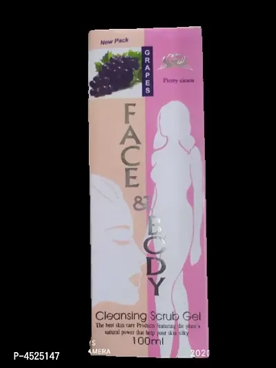 Herbal Face  Body Scrub With Grapes Extracts For All Skin Types (For Winters)-thumb0