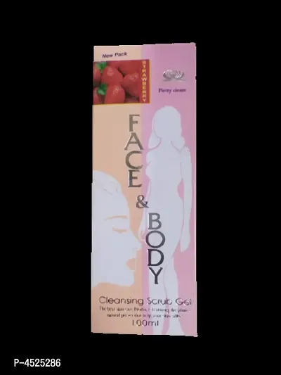 Herbal Face  Body Scrub With Strawberry Extracts For All Skin Types (For Winters)