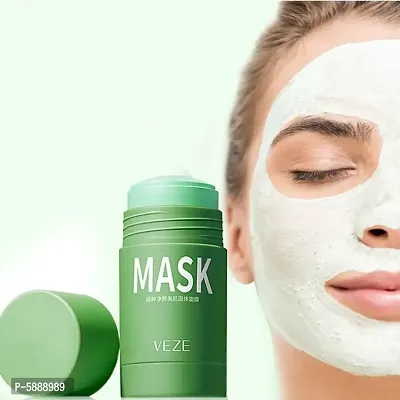 Cricia Green Tea Herbal Mask Stick Ultra Cleansing, Brighten and whitening your fac (40g)