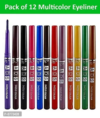 ADS pencil perfect eye/lipliner pack of 12 (multicolour)