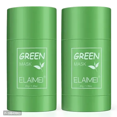 High Quality Green Tea Mask Stick for Skin whitening and removes pimple pack of 2