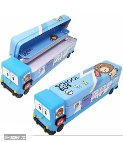 New Trendy Magic Bus Pencil Case With Moveing Wheels Best For Brithday Party Return Gift-thumb0