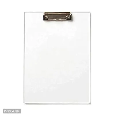 HARRY  Paper Clipboard Writing Pad Clipboards Drawing/Writing/Exam Board/Clipboard with Clip and Elastic - Sturdy, Lightweight for Office, School, College Transparent Exam Pad.-thumb4