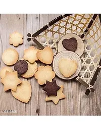 Cookie Cutter Stainless Steel Cookie Cutter with 4 Shape 1 Sizes Heart Round Star and Flower-thumb1