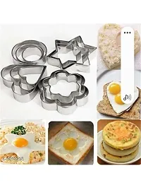 Cookie Cutter Stainless Steel Cookie Cutter with 4 Shape 1 Sizes Heart Round Star and Flower-thumb2