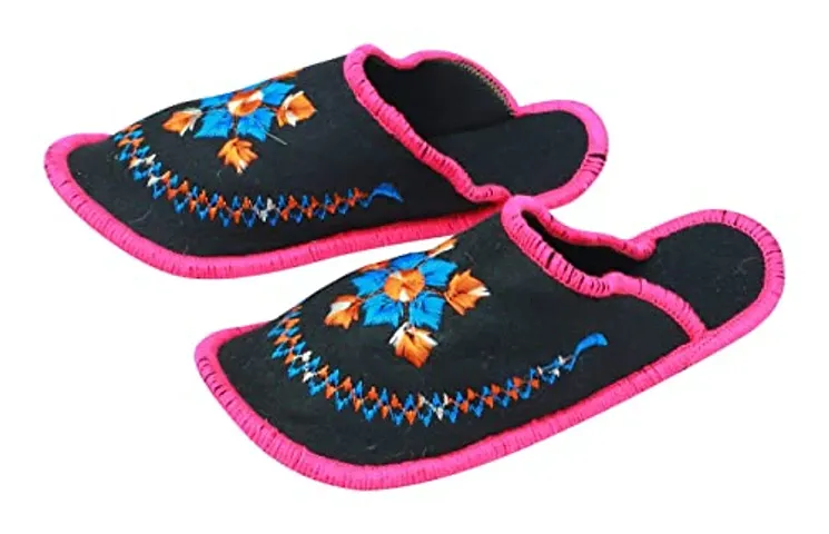 Woolen Self Design Slipons for Girls