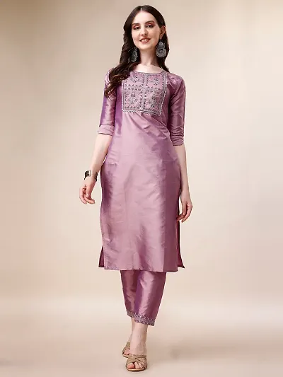 Fancy Art Silk Kurta Set For Women