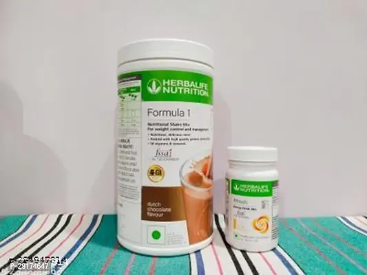 HERBALIFE NUTRATION FORMULA 1 SHAKE CHOCLATE 500GM AFRESH 50GM 2PACKS-thumb0