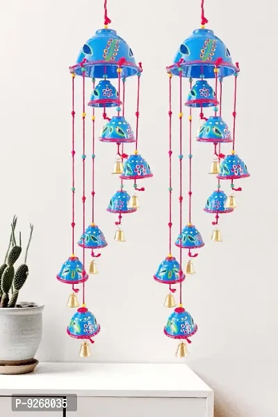 Home Decor wind Chimes Door Hanging Wall Hangings Set of 2(blue)-thumb0