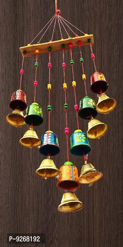 Wood With Bell wind chimes with sound for balcony door hangings decoration windchimes gift torn  living room hall main dor home decor showpiece