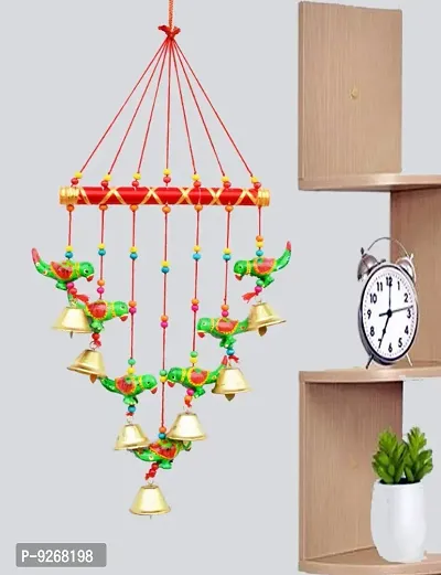Parrot Home Decor wind chimes with sound for balcony parrot door hangings gift torn living room main dor home decor showpiece set of 1-thumb0